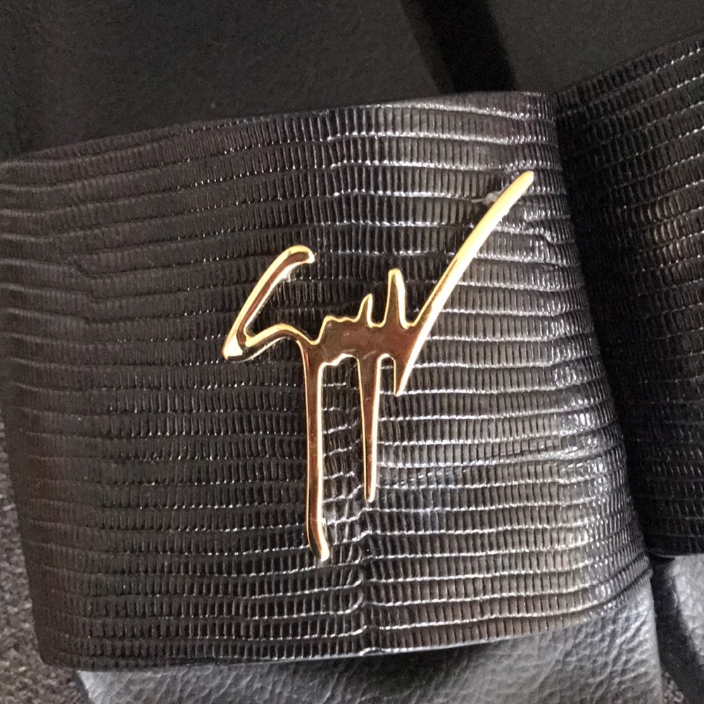 Giuseppe Zanotti Black Logo Slides - Picture 5 of 5